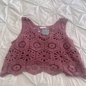 Crochet sleeveless top/coverup